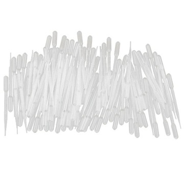 Plastikowe pipety transferowe z zakraplaczem do oczu 3 ml