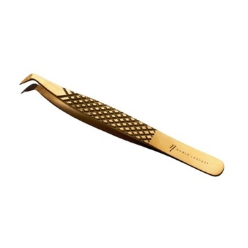 Пинцет для ресниц Noble Gold PRO 2