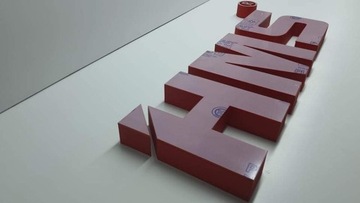 Logo przestrzenne ze styroduru 3d Litery przestrzenne / SZYBKA REALIZACJA!