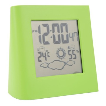 Солнечная батарея Будильник с двумя энергиями Прогноз погоды Температура
