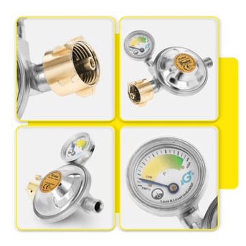 ГАЗОВЫЙ РЕДУКТОР БАЛЛОН ПРОПАНА 11 КГ С МАНОМЕТРОМ