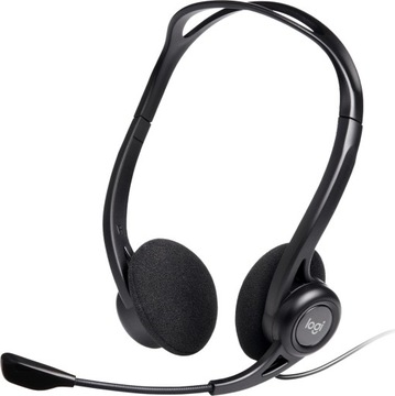 Słuchawki z mikrofonem Logitech 960 981-000100 czarny