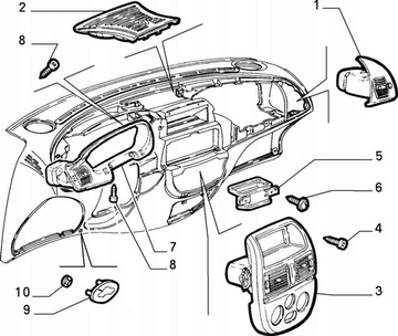 KONZOLA STŘEDNÍ  KLIMA BRAVO BRAVA MAREA 735254451