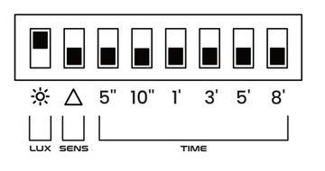 Датчик движения MINI PIR с зондом, 360°/120°, 800 Вт, для поверхностного монтажа