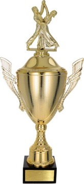 PIĘKNY puchar z figurką TANIEC 34cm +GRAWER