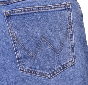 WRANGLER spodnie regular BLUE jeans STRAIGHT _ W38 L32