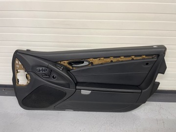 R230 SL230 SL500 LIFT BOCZEK TAPICERKA SCHOWEK DRZWI PRAWY CZARNY KIESZEŃ