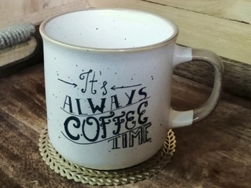 Kamionkowy Kubek 300 ml do KAWY HERBATY - BEŻOWY