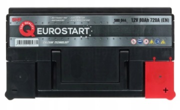 Аккумулятор Eurostart SMF 12В 80Ач 720А (EN)