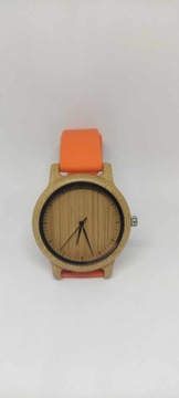 Drewniany zegarek BOBO BIRD Damski pomarańczowy