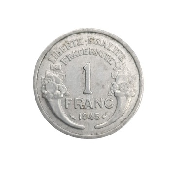 Stara moneta kolekcja 1 Frank 1945 Francja