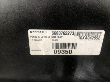 RENAULT T RANGE МЕЖОСЕВЫЕ СПОЙЛЕРЫ БЕЛЫЙ ОРИГИНАЛ