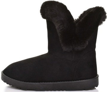 CIEPŁE DAMSKIE MUKLUKI EMUSY ŚNIEGOWCE Z FUTERKIEM