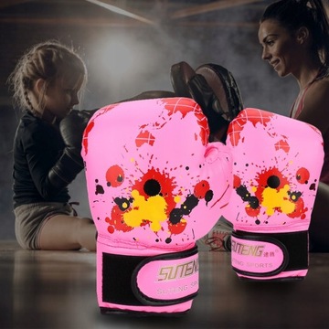 ПЕРЧАТКИ ТРЕНИРОВОЧНЫЕ ДЛЯ БОКС-СПАРРИНГА НА СУМКЕ ДЕТСКИЕ, ДЕТСКИЕ РОЗОВЫЕ