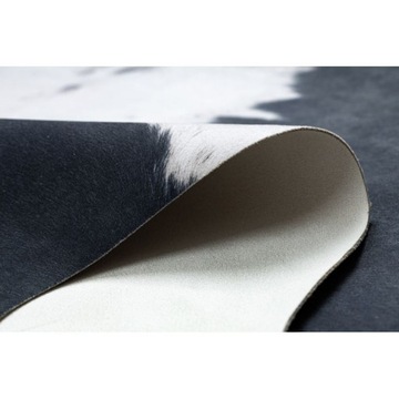 Ковер Искусственная коровья кожа черно-белый 155х195 см