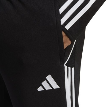 SPODNIE DRESOWE MĘSKIE ADIDAS TIRO 23 SPORTOWE ZWĘŻANE CZARNE r.L