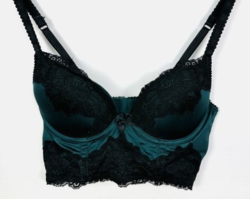 Biustonosz push-up gorset 75A H&M zielony