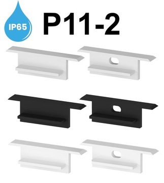 PROFIL LED WODOODPORNY IP67 P11-2 BIAŁY + KLOSZ