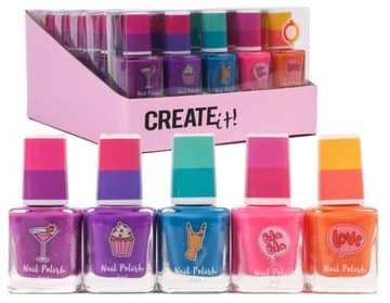 Create It LAKIERY DO PAZNOKCI Zmieniają kolor 5 szt