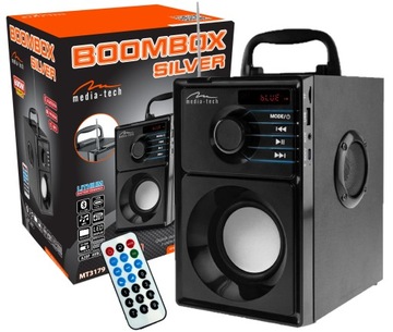 GŁOŚNIK BEZPRZEWODOWY BLUETOOTH RADIO BOOMBOX BT NA BUDOWĘ W PLENER