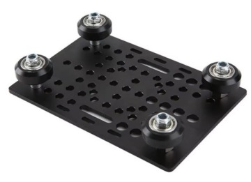 Vozík V-slot Universal 20-80 Černé Kolečkové Brusle Derlin 127x88x30 Skládací 1 ks
