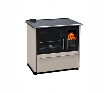 Kuchnia z piekarnikiem GLAS 8kW KREMOWA LEWA