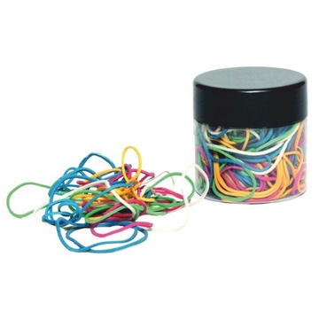 Gumki recepturki kolorowe w słoiczku Gumka recepturka mix kolorów 50g