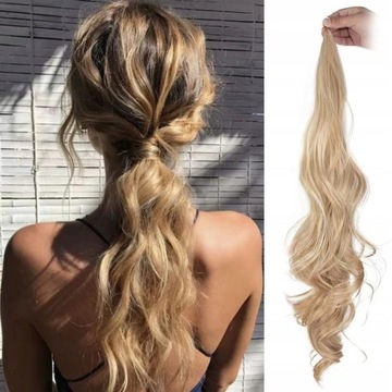 Treska włosy długie syntetyczne blond bjba55