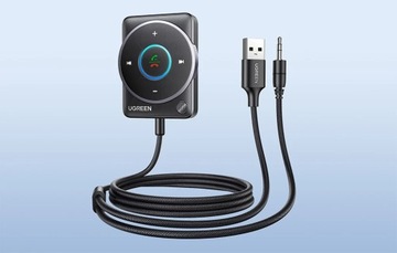 АВТОМОБИЛЬНЫЙ АДАПТЕР UGREEN BLUETOOTH 5.4 USB МИНИ-ДЖЕК 3,5 ММ ПЛЕТЕННЫЙ