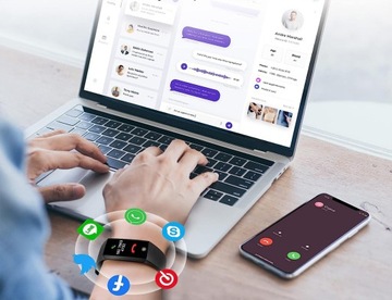 SMARTWATCH SMARTBAND PULSE SPORTS BAND FIT PRO SMS МЕНЮ ПОЛЬСКИЙ