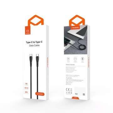 MCDODO FAST USB-C PD КАБЕЛЬ БЫСТРОЙ ЗАРЯДКИ 4+ 1,2 М