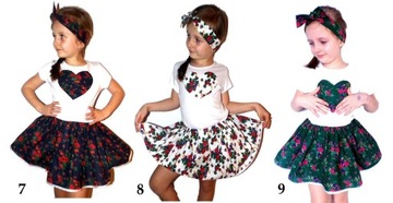 ЮБКА горец платье-футболка + ПОВЯЗКА 128