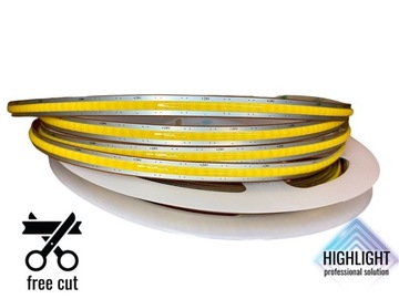 1m TAŚMA analogowa LED COB 10W 24V 8mm FREE CUT Biała Neutrala 4000k CRI>90