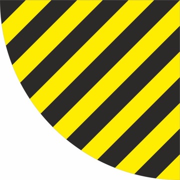 Naklejka strefa otwarcia drzwi - laminat