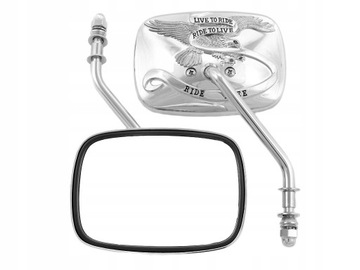 LUSTRA LUSTERKA CHROMOWANE - HARLEY DAVIDSON HD