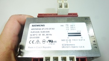 TRANSFORMATOR SIEMENS 4AM4042-4TJ10-0FA0 0,25KVA