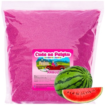 Kolorowy Cukier Do Waty Cukrowej do Maszyny Smakowy ARBUZOWY ARBUZ 5 KG