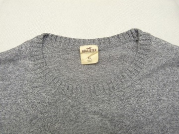 HOLLISTER męski szary bawełniany sweter O-Neck XL