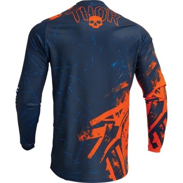BLUZA DZIECIĘCA NA CROSSA ATV THOR YOUTH SECTOR GNAR MIDNIGHT/ORANGE M