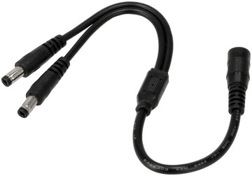 Złączka rozgałęziacz kabel mono 5,5/2,1mm 1 na 2