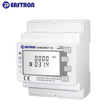 Licznik trójfazowy EASTRON SDM630MCT V2 Modbus MID 3F RS485