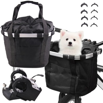 Складная сумка-корзина на руль велосипеда click