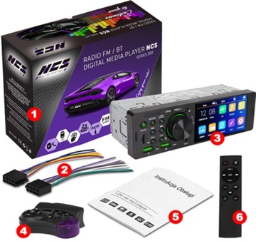 АВТОМОБИЛЬНЫЙ РАДИО1DIN 4,1-ДЮЙМОВЫЙ ЭКРАН USB BLUETOOTH SD