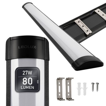 LAMPA ŚWIETLÓWKA LED SUFITOWA NATYNKOWA OPRAWA OŚWIETLENIOWA 90cm 27W