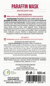 НАБОР 4x КОСМЕТИЧЕСКИЙ ПАРАФИН АРБУЗ 500мл