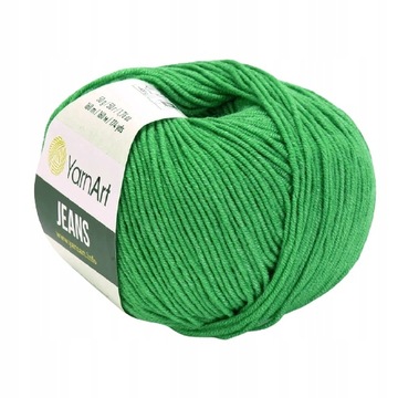 Włóczka YarnArt Jeans 52 ciemna zieleń 50g/160m