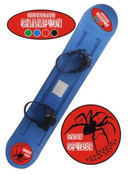 DESKA SNOWBOARDOWA SANKI ŚLIZG SPIDER + WIĄZANIA
