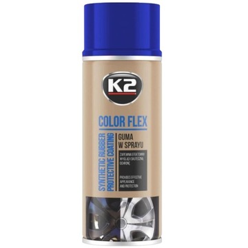K2 COLOR FLEX BLUE 400ML - РАСПЫЛИТЕЛЬНАЯ РЕЗИНА