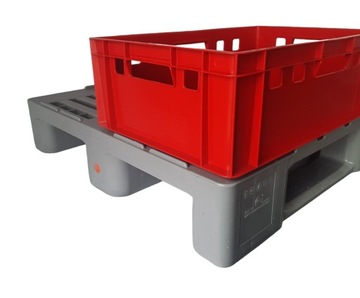 Пластиковый поддон ЕВРО 1200х800 сейф H1 (GS)