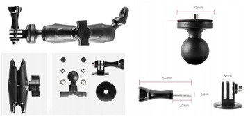 Держатель зеркала на 360° MOTOR велосипед для GOPRO 11